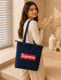 Trendy Denim Tote Bag