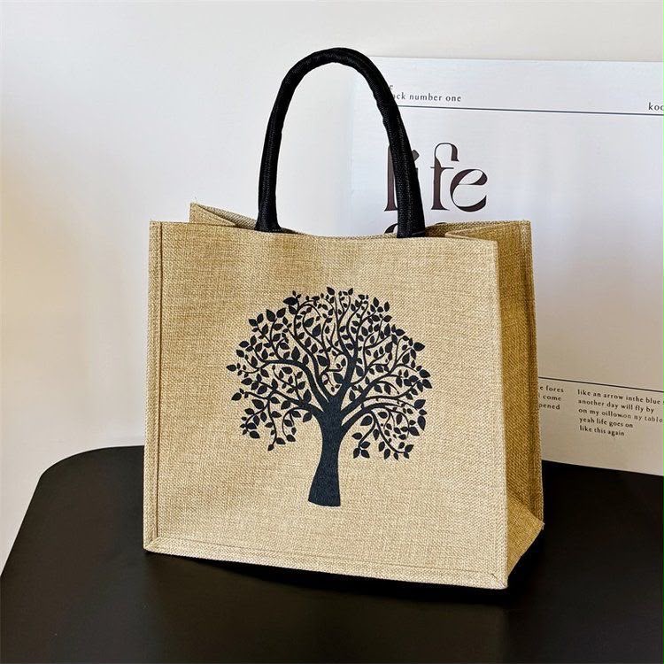 Trendy jute tote