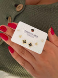 Trendy Gold-Plated Multi-Piece Earring Sets