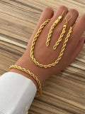 Gold Plated Chain Jewelry Set