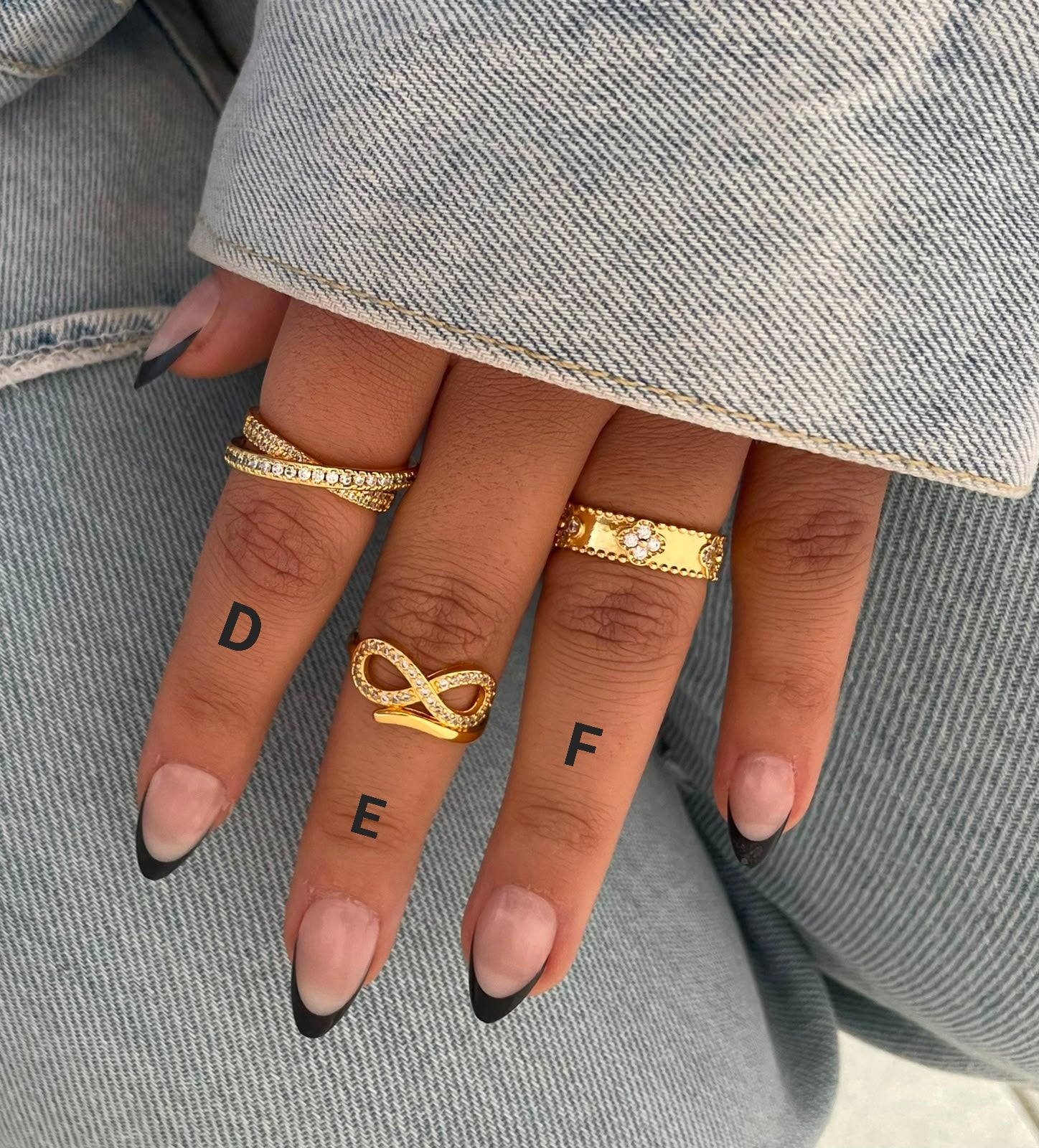 Gold Plated Trendy Ring Collection