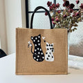 Trendy jute tote
