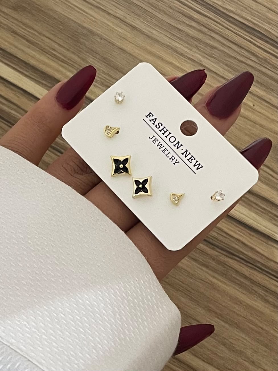 Stainless Steel Stud Earrings Set