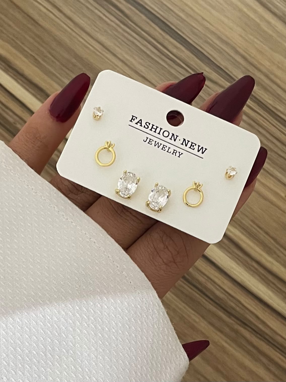 Stainless Steel Stud Earrings Set