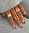 Gold Plated Trendy Ring Collection