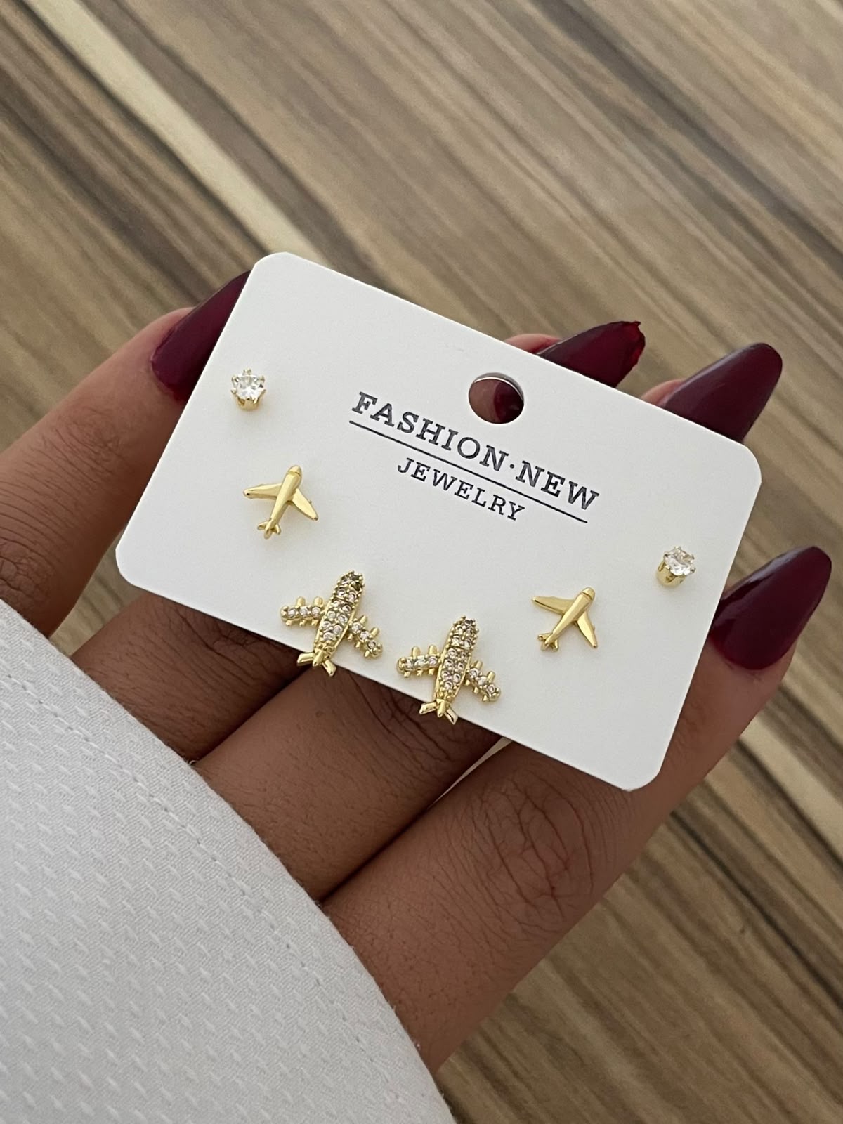 Stainless Steel Stud Earrings Set