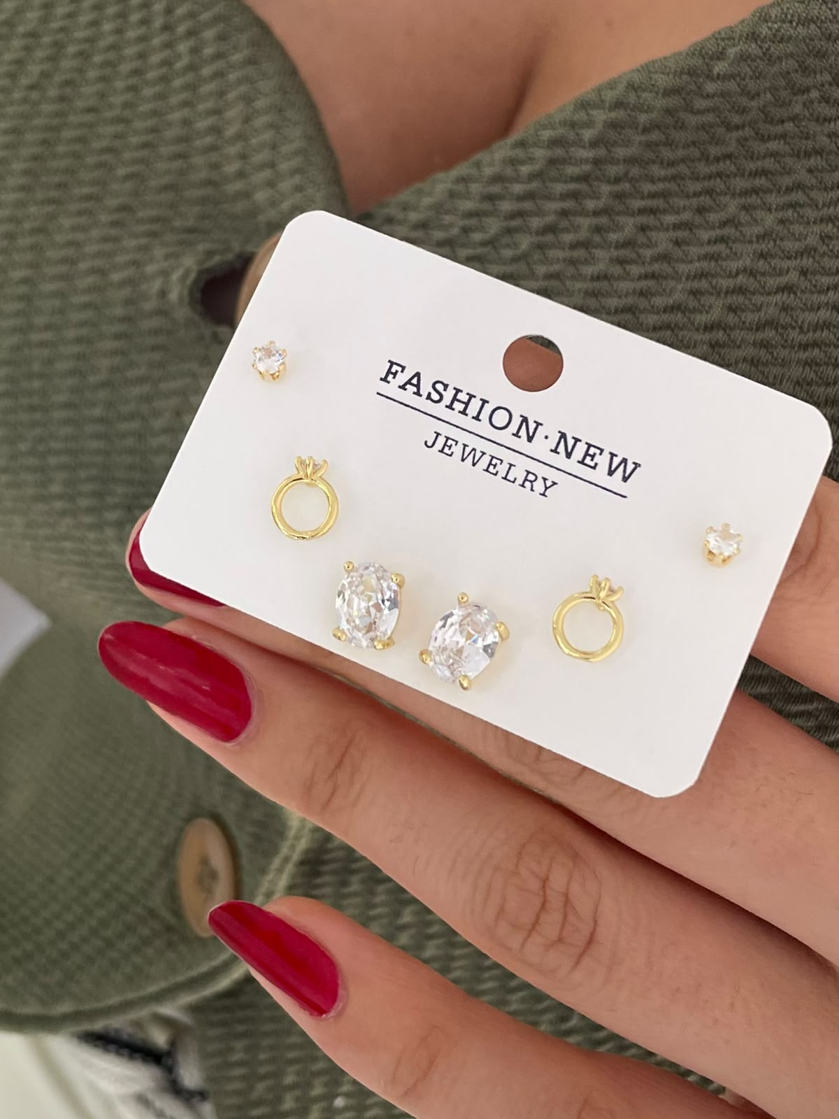 Trendy Gold-Plated Multi-Piece Earring Sets
