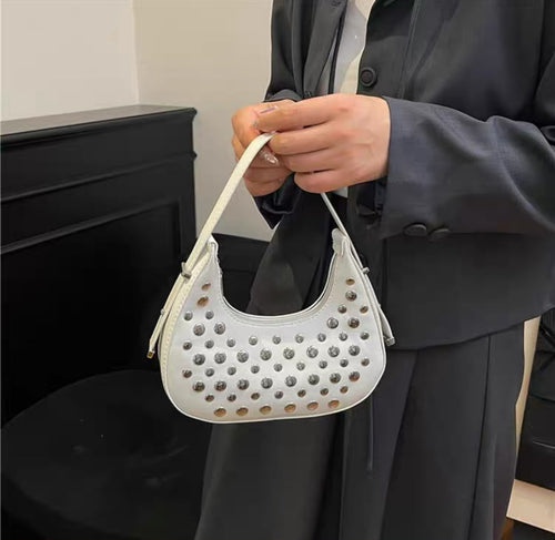 Chic Studded Mini Shoulder Bag