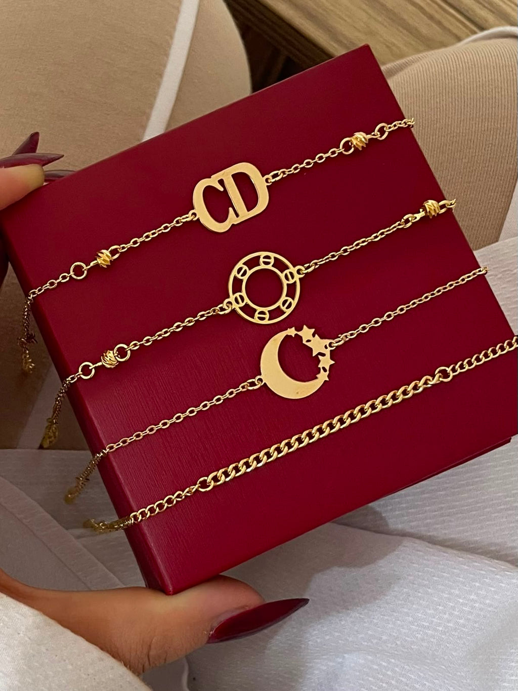 Gold Plated Charm Bracelets Collection