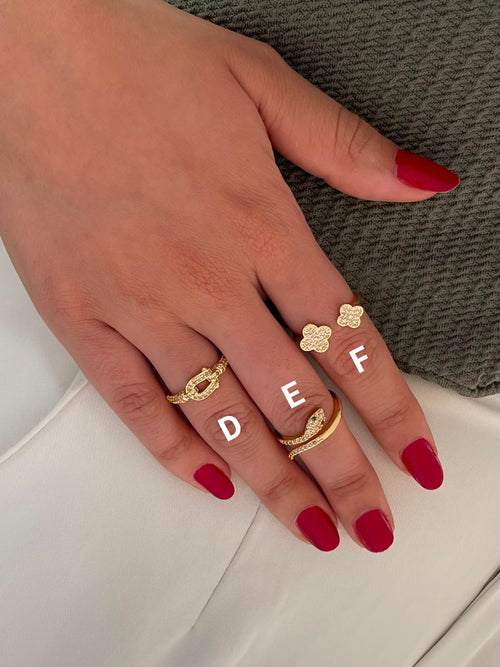 Chic Gold-Plated Statement & Adjustable Rings Collection