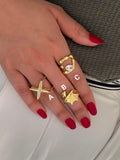 Chic Gold-Plated Statement & Adjustable Rings Collection