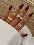 Gold Plated Crystal Zircon Statement Rings Collection