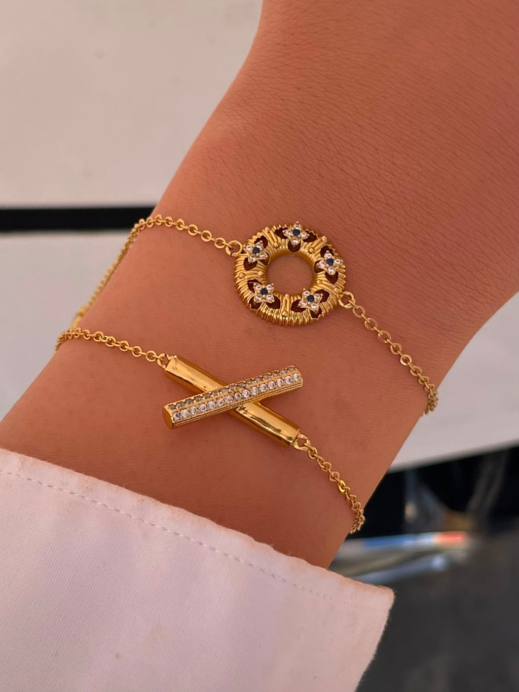 Delicate Stainless Steel Gold Chain Bracelet