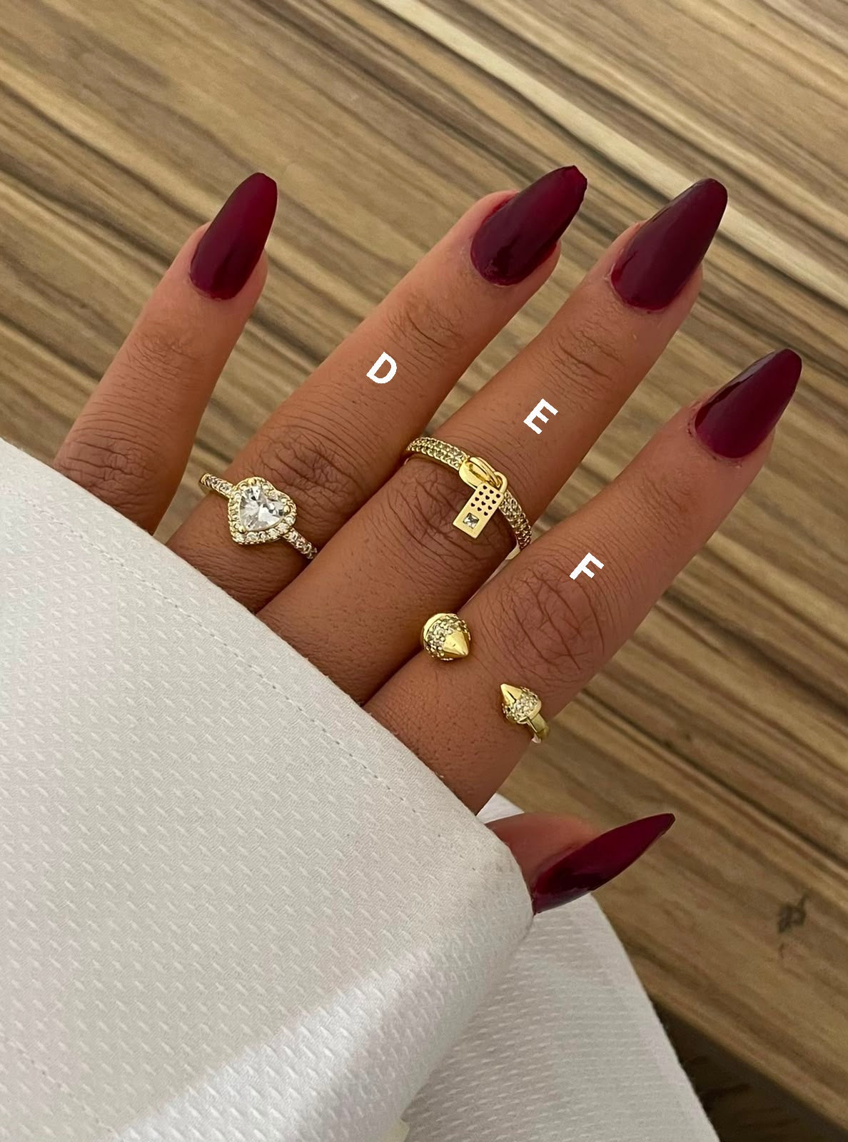 Gold Plated Crystal Zircon Statement Rings Collection