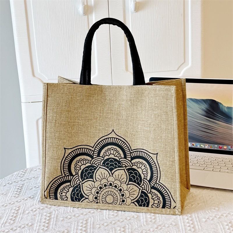 Trendy jute tote