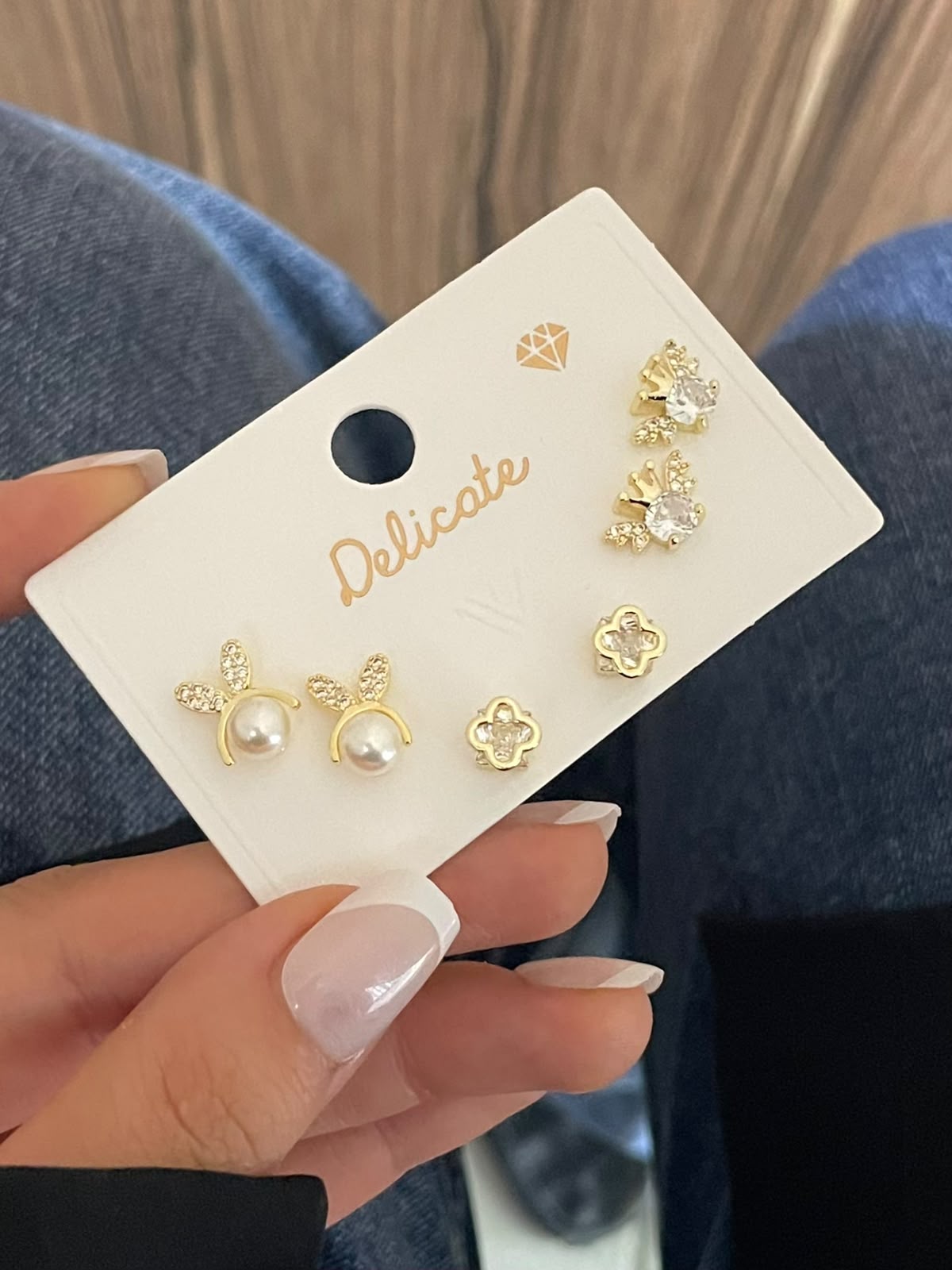 Trendy Gold-Plated Multi-Piece Earring Sets