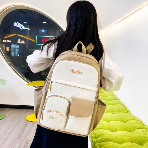 4-Piece Astronaut Patch School Bag Set