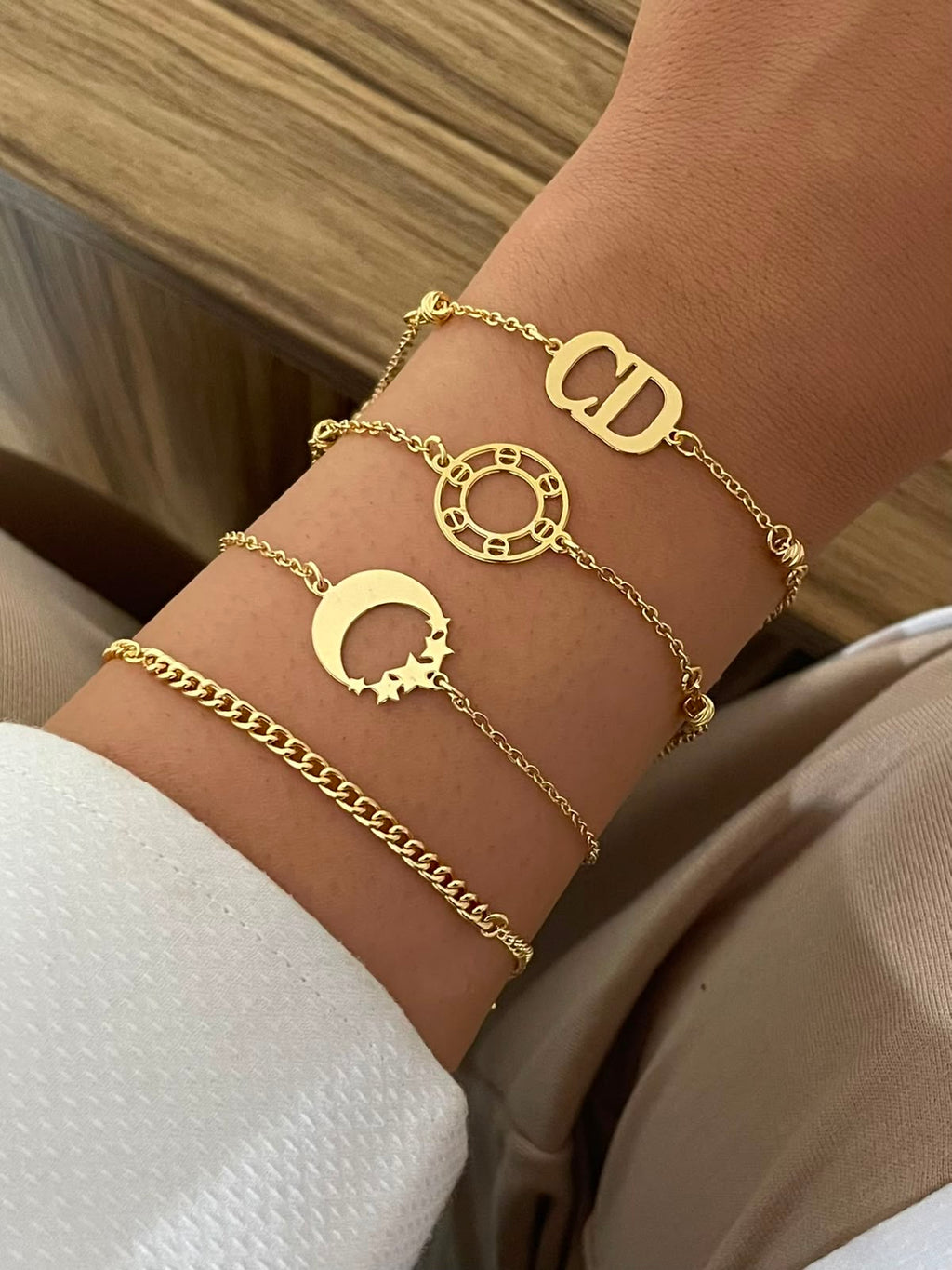 Gold Plated Charm Bracelets Collection