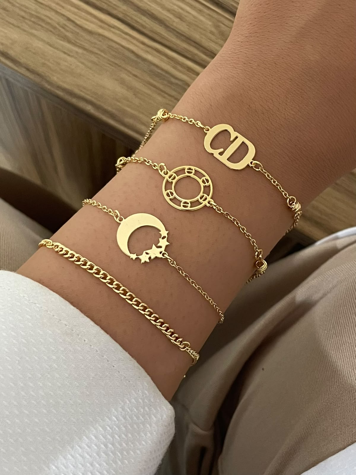 Gold Plated Charm Bracelets Collection