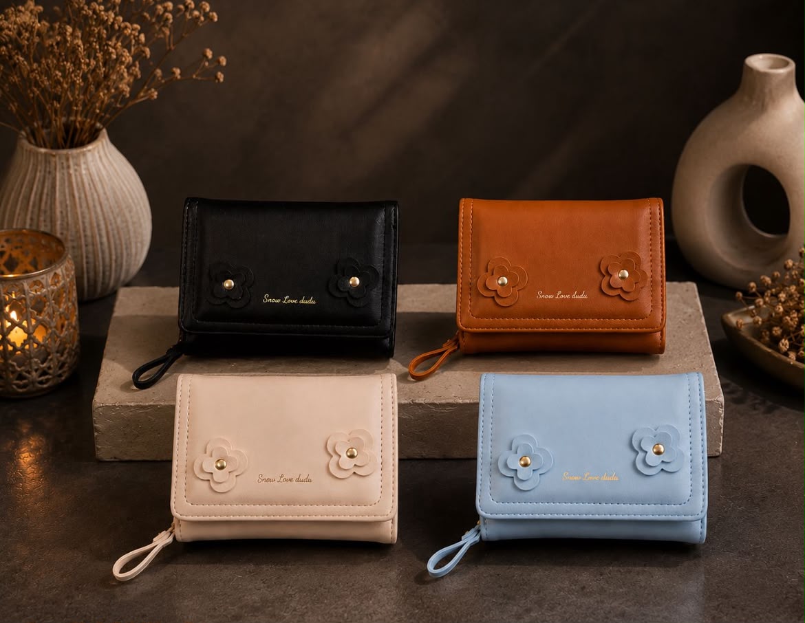 Snow Love Dudu Floral Wristlet Wallet