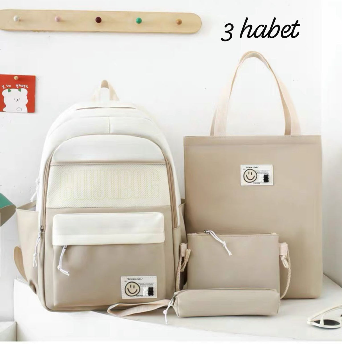 4-Piece Cute School Bag Set