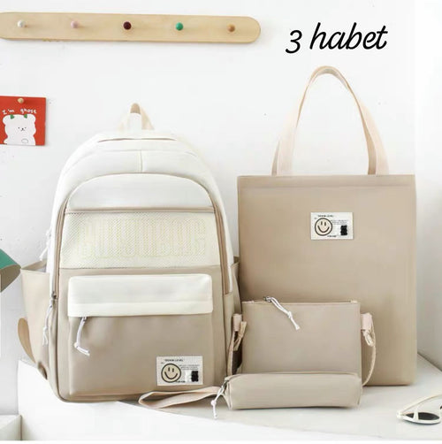 4-Piece Cute School Bag Set