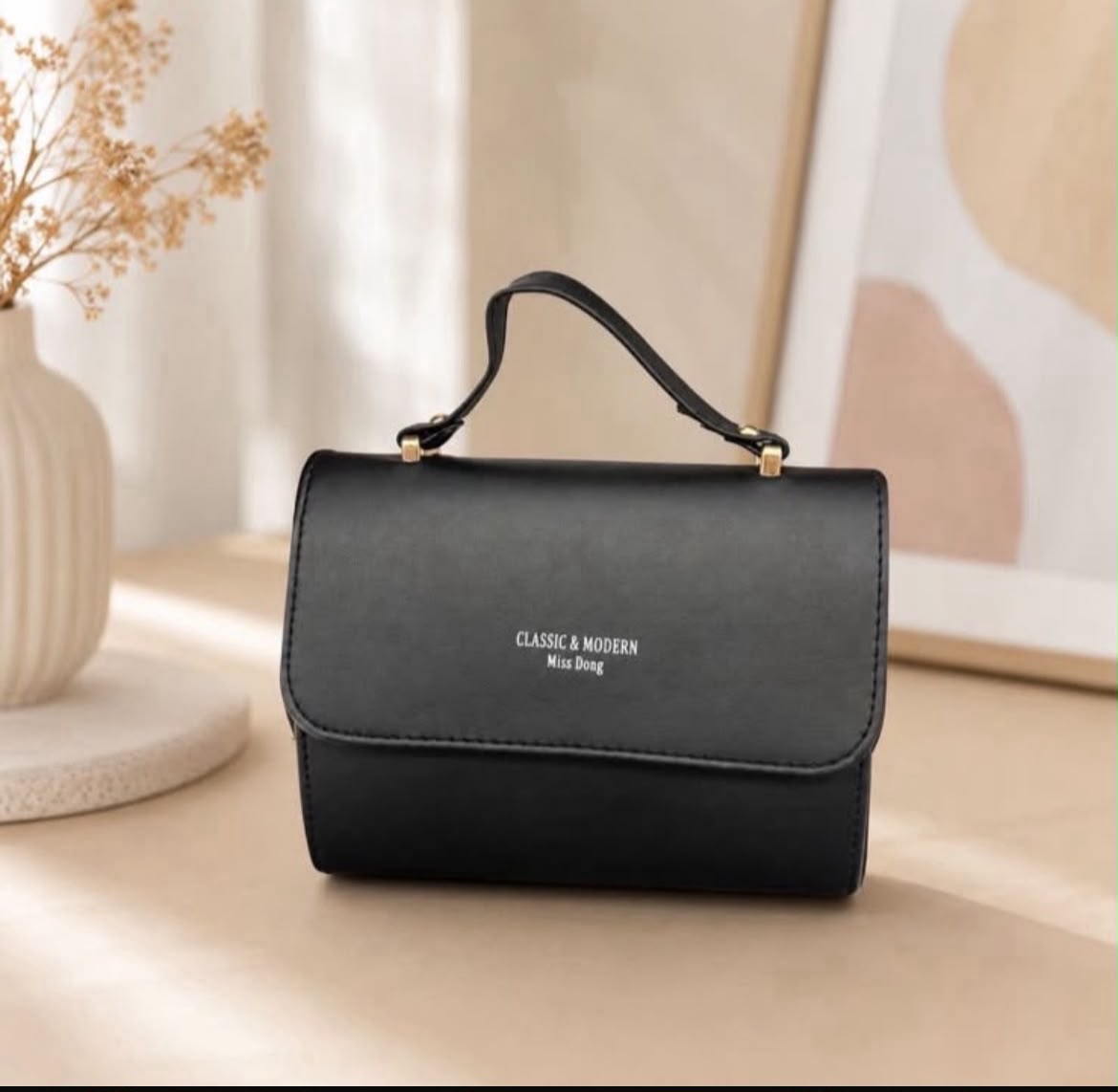 Classic & Modern Top-Handle Mini Bag