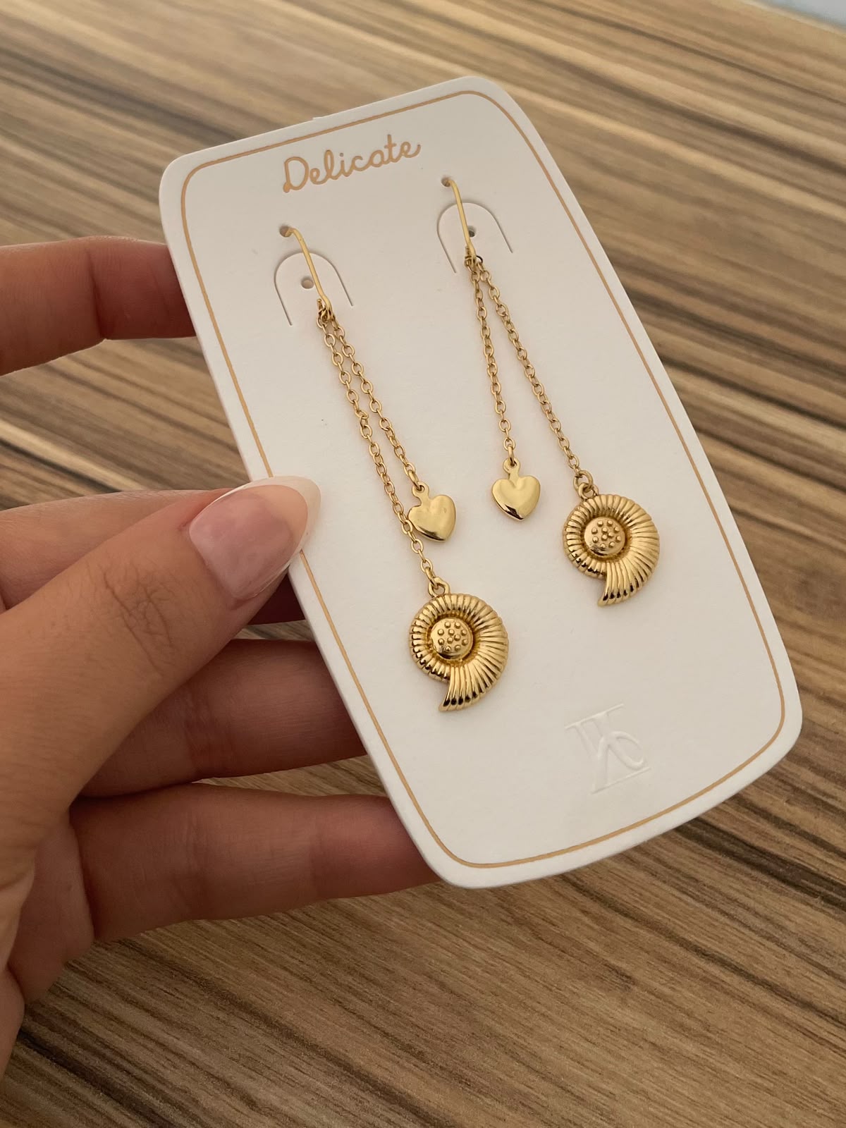 Gold Plated Long Chain Dangle Earrings